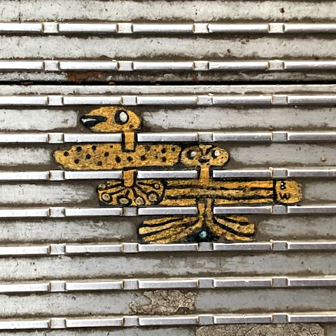 Bubble-gum art on Millennium Bridge.