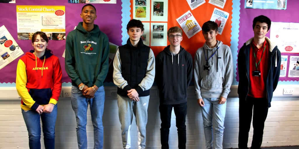 Sixth form Economics students from De Aston School.