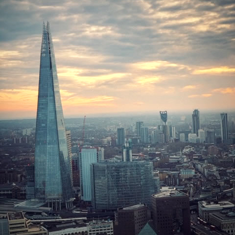 View of London from the Sky Garden.