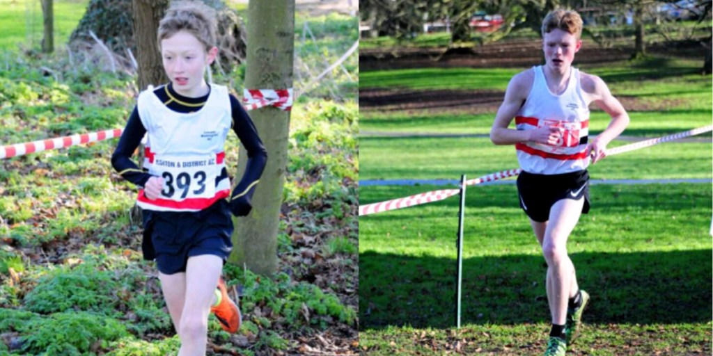 Joe and Jasper competing at the Lincolnshire Cross Country County Championships