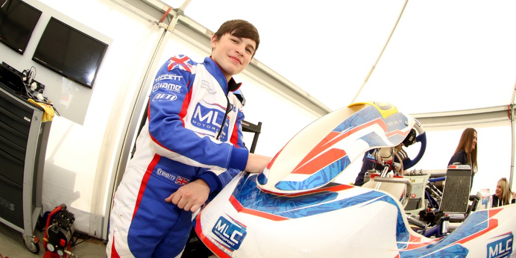 Charlie Rippin at the IAME Winter Cup in Valencia.