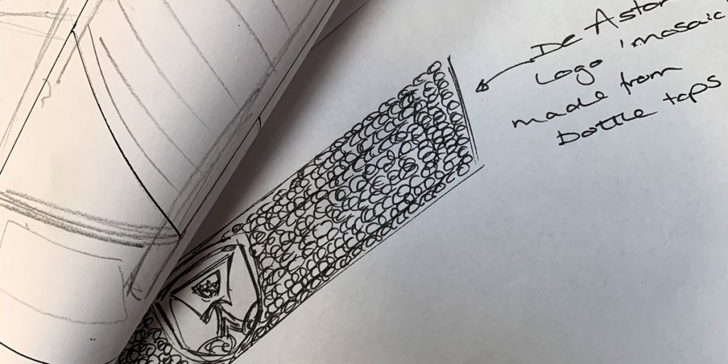 Sneak peak of the plastic garden design.